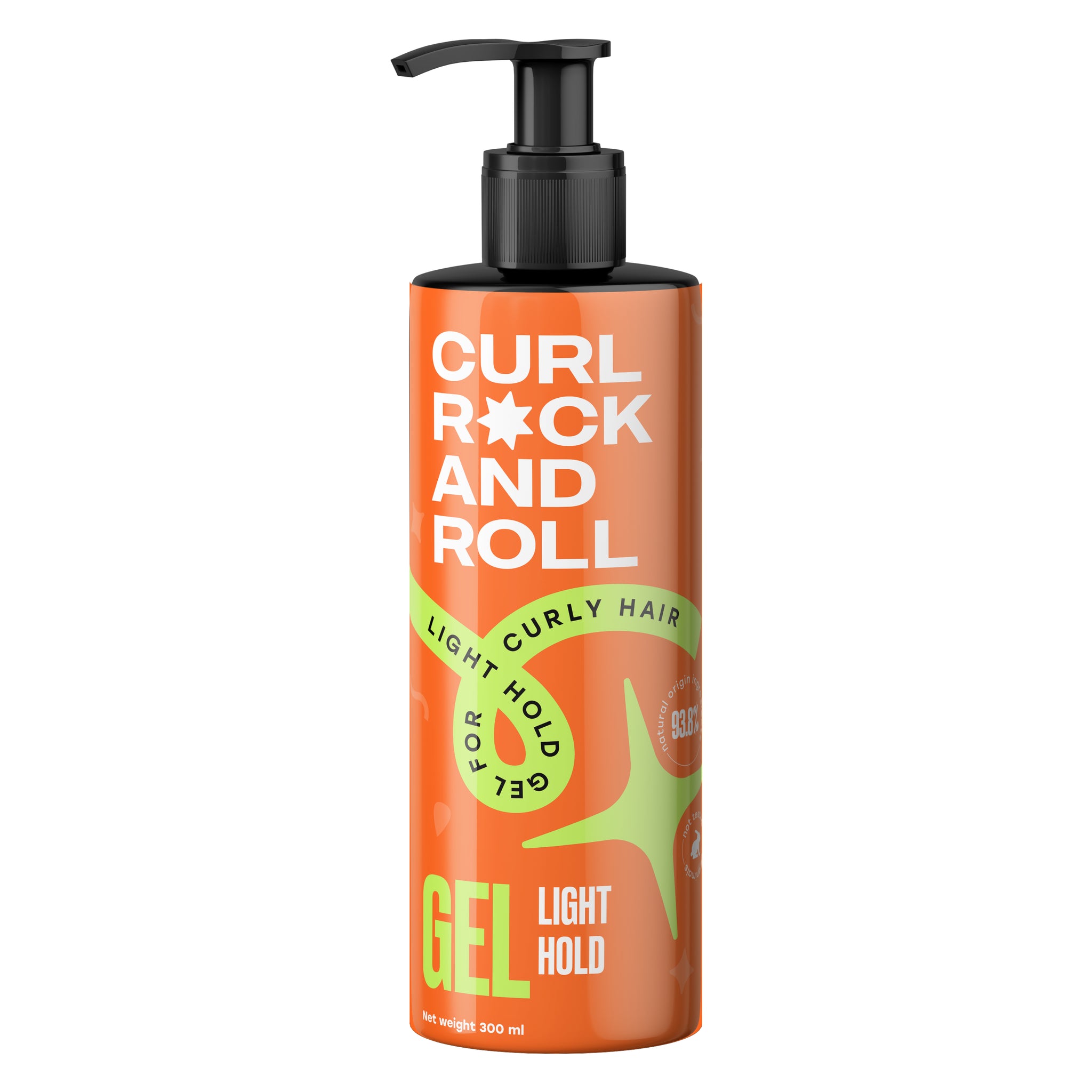 Light hold gel for curly hair, 300 ml