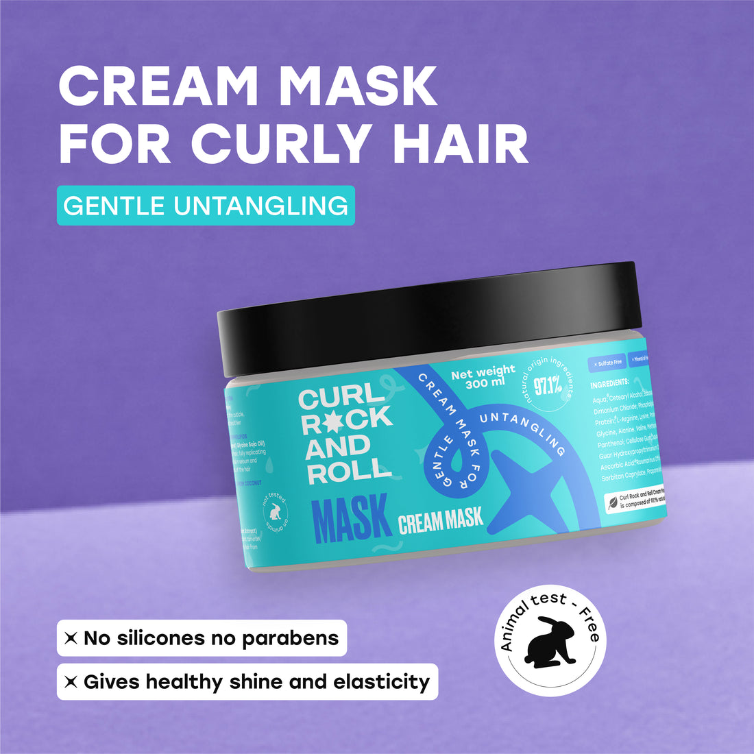 Creamy mask for gentle untangling, 300 ml