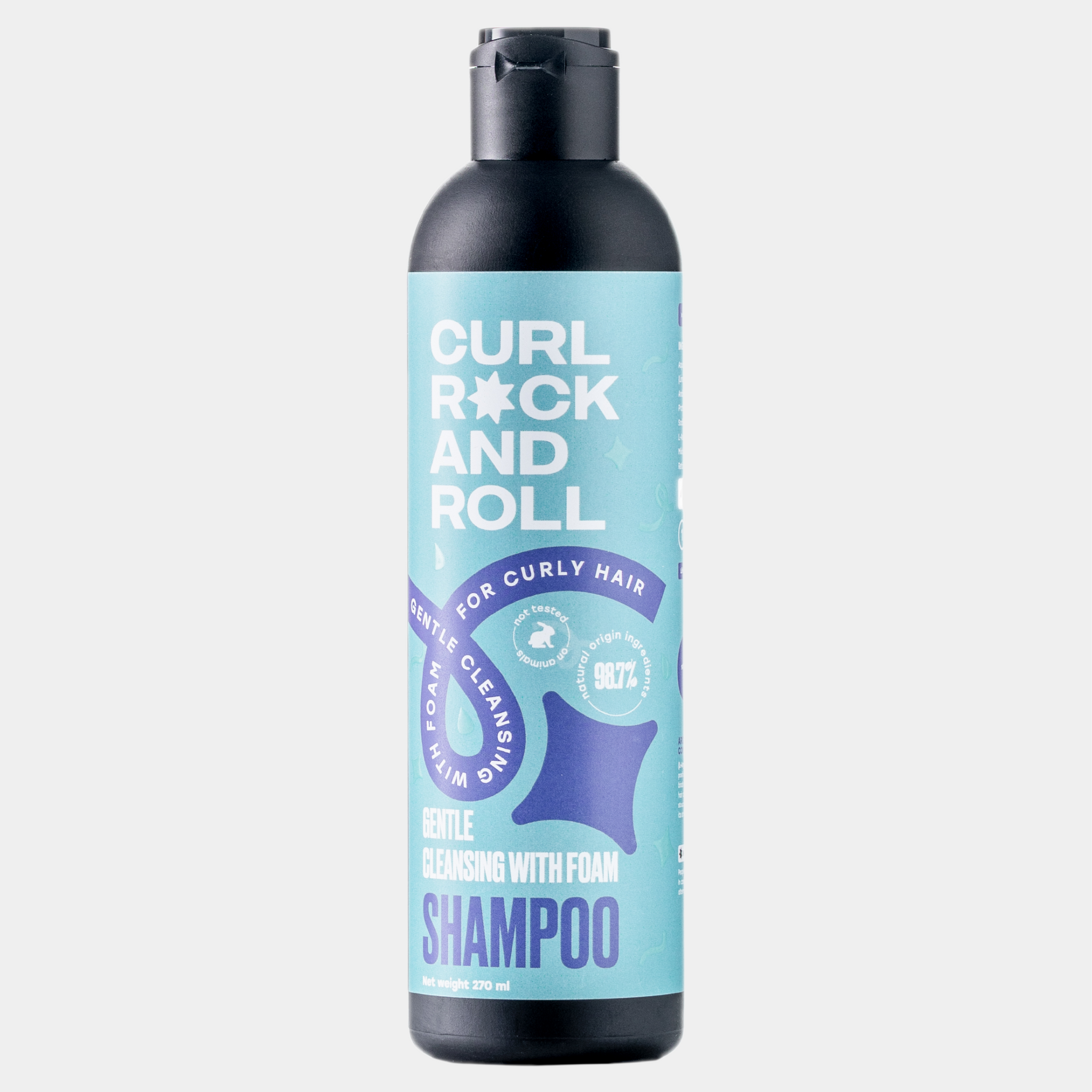 SHAMPOO Gentle cleansing with foam for curly hair, 270 ml