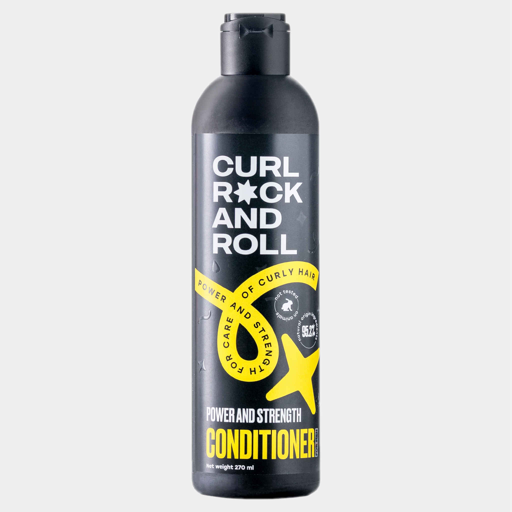 CONDITIONER FOR MEN Power and strength for care of curly hair, 270 ml
