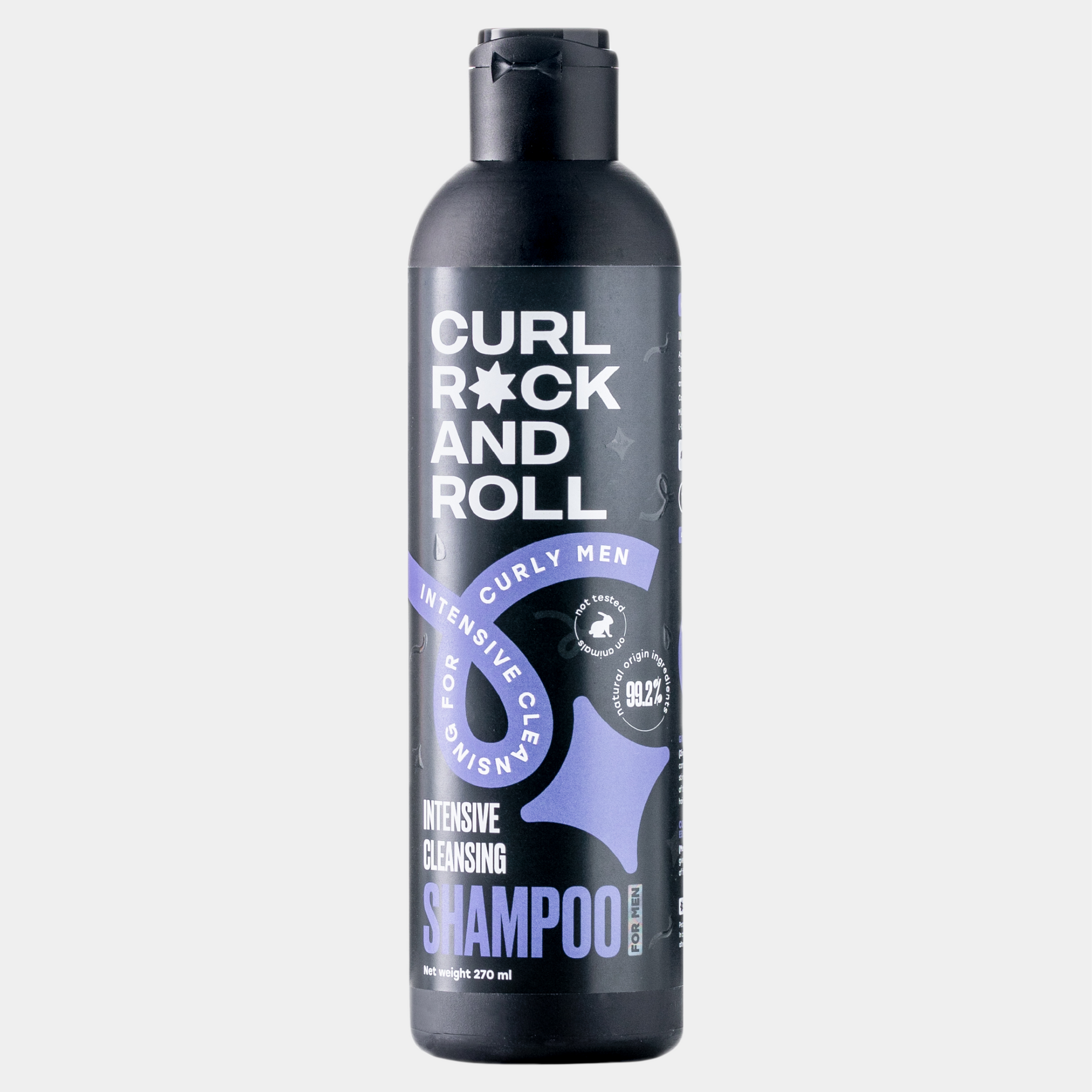 SHAMPOO FOR MEN intensive cleansing for curly men, 270 ml
