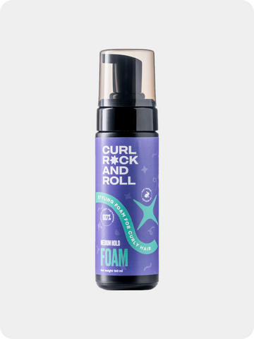 FOAM Medium hold Styling foam for curly hair, 160 ml