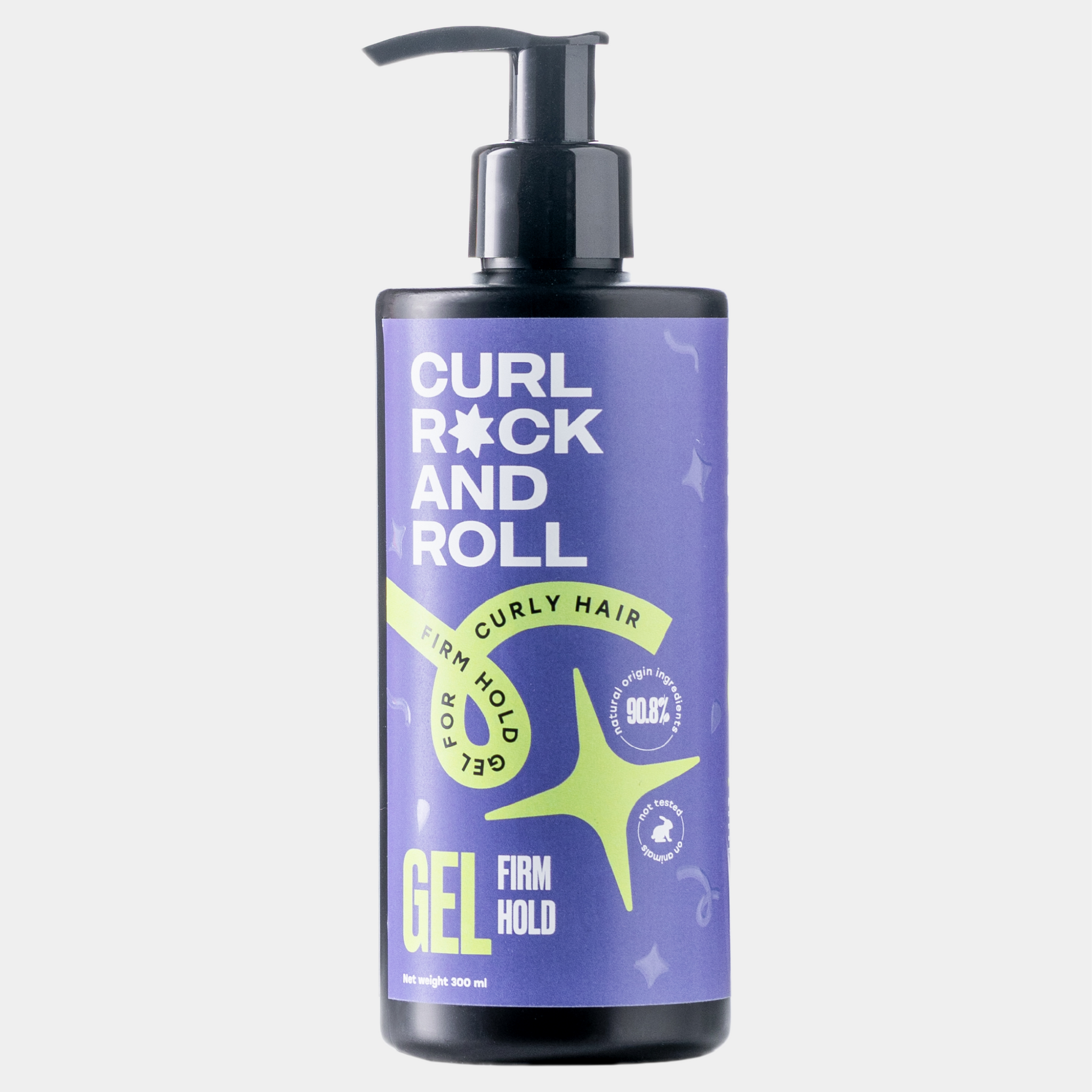 Firm hold gel for curly hair, 300 ml