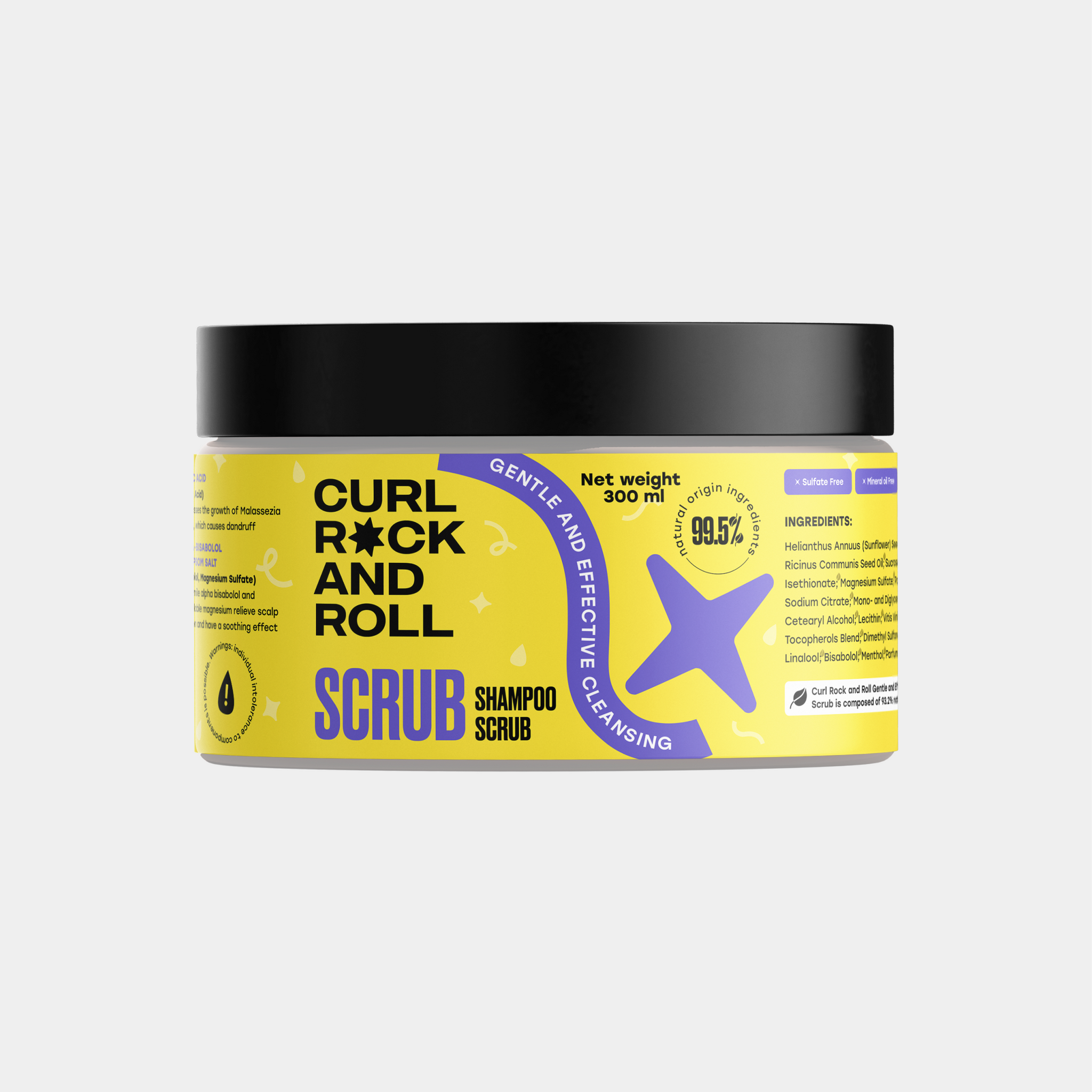 SCRUB shampoo scrub gentle and effective cleansing, 270 ml